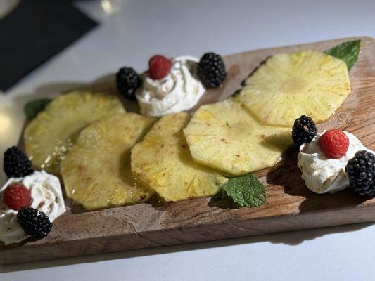 Pineapple carpaccio