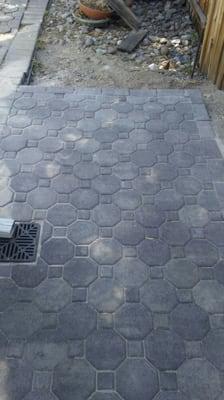 Paver job, walk way