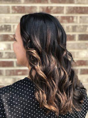 Root Touch-up and Balayage & Eclipting services done by McKenna