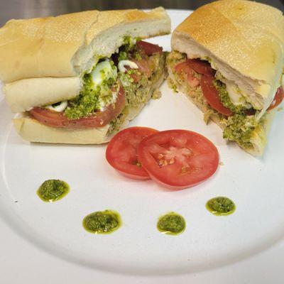 Chicken pesto sandwich