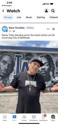 Danny Trejo saving community mural