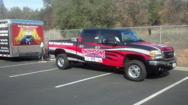 Vehicle lettering and wraps are the perfect way to get your business name out to the public