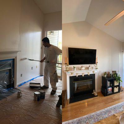 Interior Paint Before and After