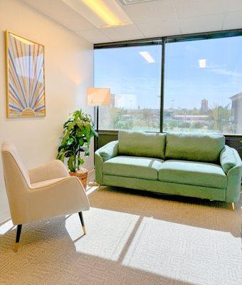 Group therapy room for teens in Embark Behavioral Health's IOP in Phoenix, Arizona.