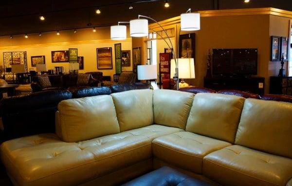 Sofas and sectionals at Slumberland Furnture store in Benton Harbor