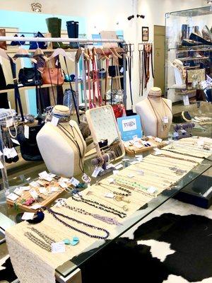 Our jewelry and accessory area.