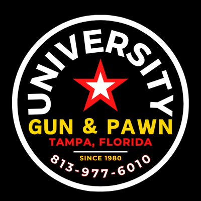 University Gun & Pawn Logo Tampa, Florida. Gunbroker Top 100