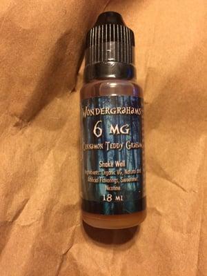 Awesome VG Ejuice by Caterpillar. Smells just like teddy graham crackers.