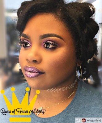 Flawless makeup by our makeup artist specializing in flawless faces. Book her online through our website. www.tousledsalonnola.com