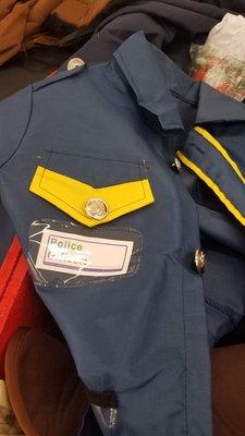 kiddie policeman costume