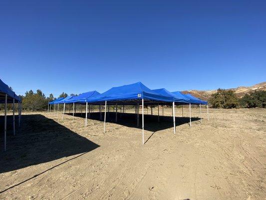 40x80 pop up tents