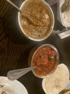 Chicken Korma(boneless), Chicken Tikka Masala, Butter Chicken