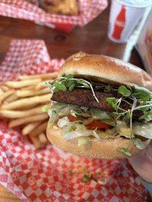 Veggie Burger & fries