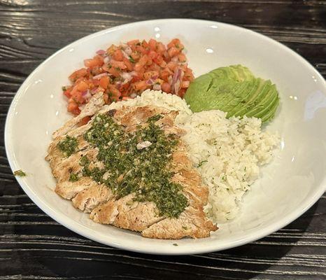 Chimichurri Bowl with Grilled Chicken