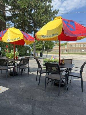 Patio seating area