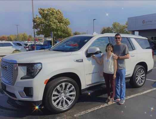 My White Tri-Coat Yukon Denali I purchased @ LaFontaine Dealership