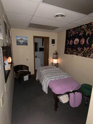 Massage treatment room.