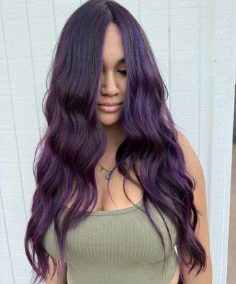 Purple Balayage