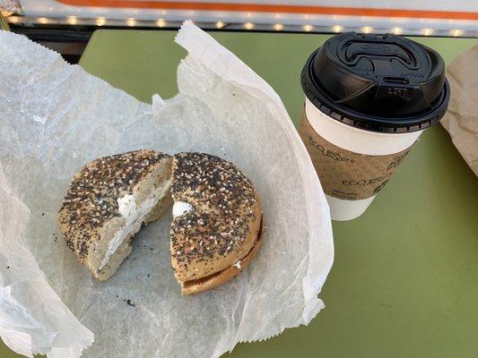 Everything Bagel & Cappuccino