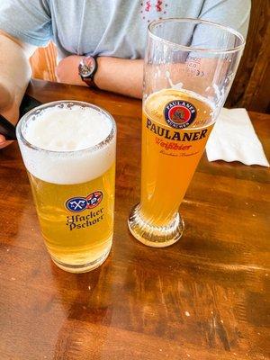 Ice cold German beers