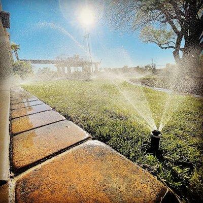 New lawn sprinkler system