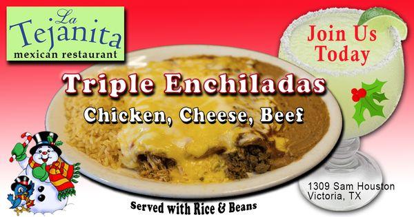 Enjoy Food and Drinks @ La Tejanita, 1309 Sam Houston, Victoria, Texas