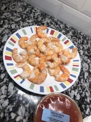 Pound of jumbo shrimp