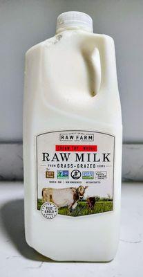 Raw Farm Grass Grazed Cream Top Whole Raw Milk