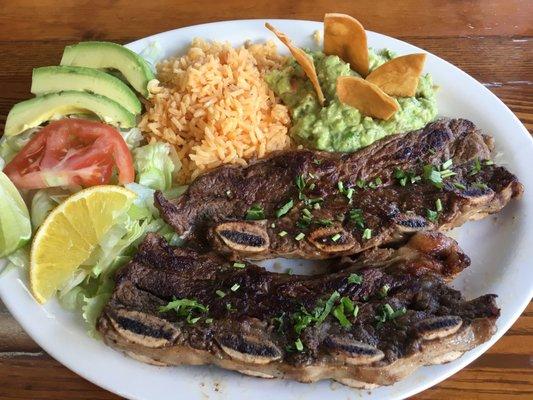 NEW!! Arroz/costillas de res y guacamole