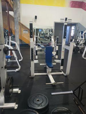 This is the "power lifting room" these are the benches