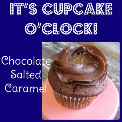 Chocolate salted caramel cupcake