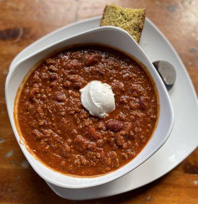 Brisket Chili @ Molly Malone's Irish Pub & restaurant.