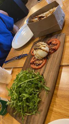 Burrata with balsamic vinegar