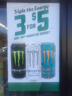 Energy drink sale