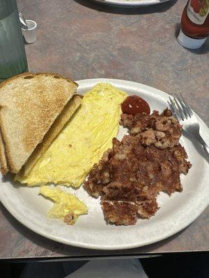 Corned beef hash and eggs!