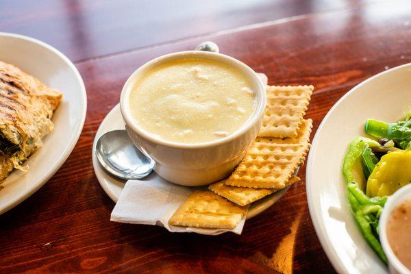 Koko's Homemade Greek Chicken Egg Lemon Soup is a NEED during the Chicago winter!