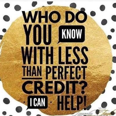 Do you know someone needs help with their credi? text ME or someone you know to 757-447-1721 to get started today