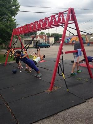 TRX  outside when the weather is nice.