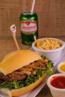 Our take on an American classic, the steak & cheese sandwich!