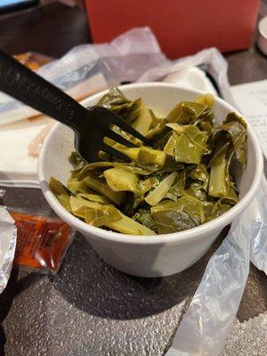 Flavorless collard greens