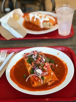 Vegan wet burrito