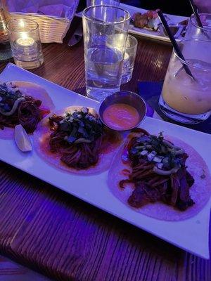 Beef tacos