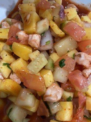 Mango mix ceviche