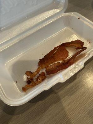 This was bacon I got from Hardee's and it tasted like soap.