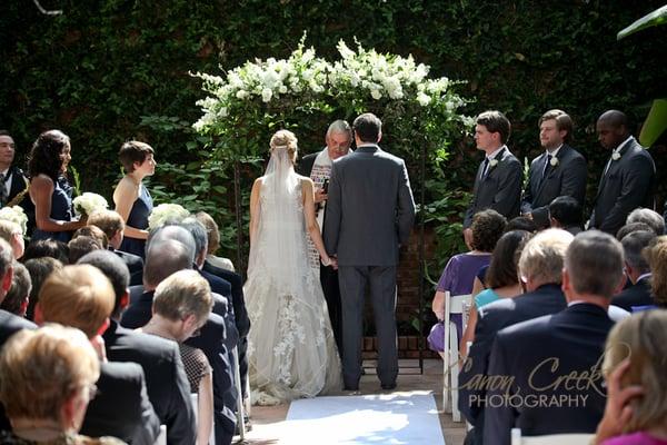 Floral archway - photo by Canon Creek Photography