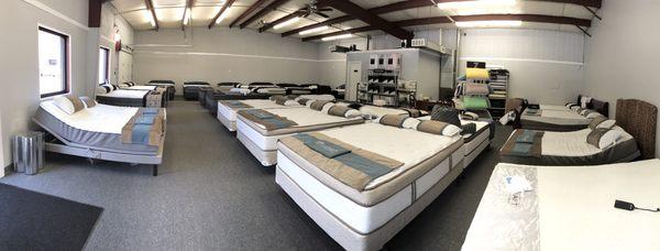 There are over 35 different mattresses at Sammie's Sleep Shop. Don't leave without testing them all!