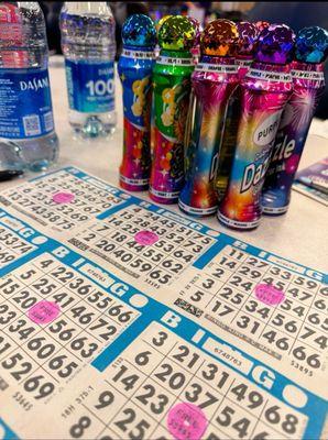 Bingo cards and daubers