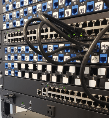 Initial Installation Of Network Data Rack System