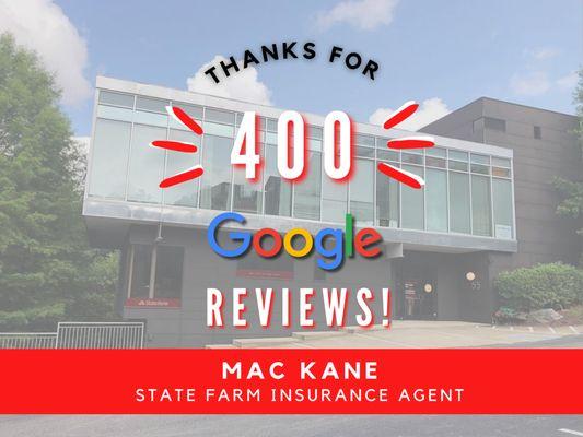 We want to say thank you to all who helped us reach 400 Google Reviews! Your feedback and testimonials motivate us to continu...