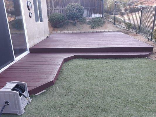 Finished Deck Rebuild & Stain